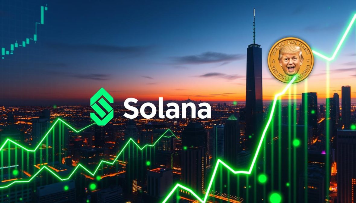 Solana, surges, launch, Trump-themed, coin